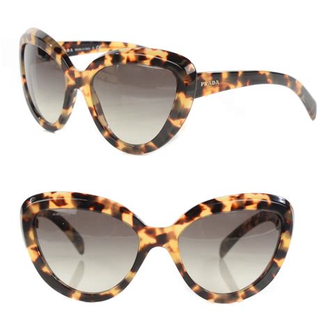 prada round cat eye sunglasses|Prada cat eye tortoiseshell sunglasses.